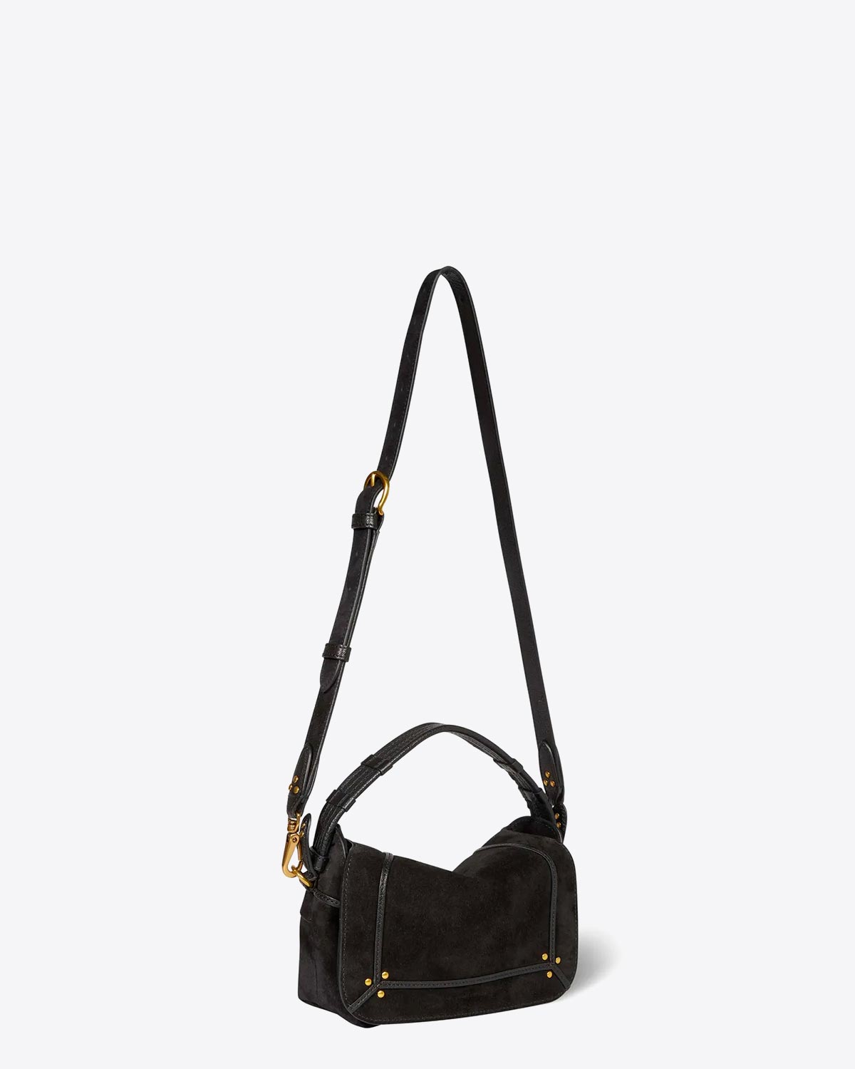 Jérôme Dreyfuss Sac Pepito S – Cuir Suédé Noir