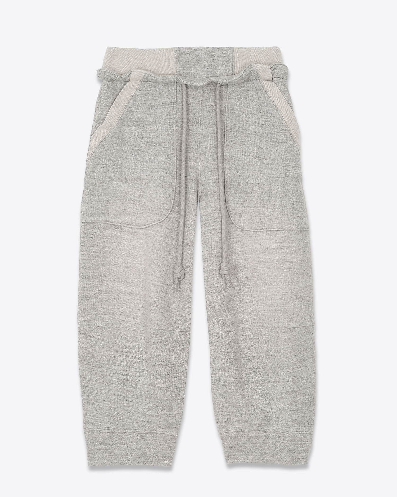 R13 Jogger Deconstructed Cropped – Heather Grey Oatmeal