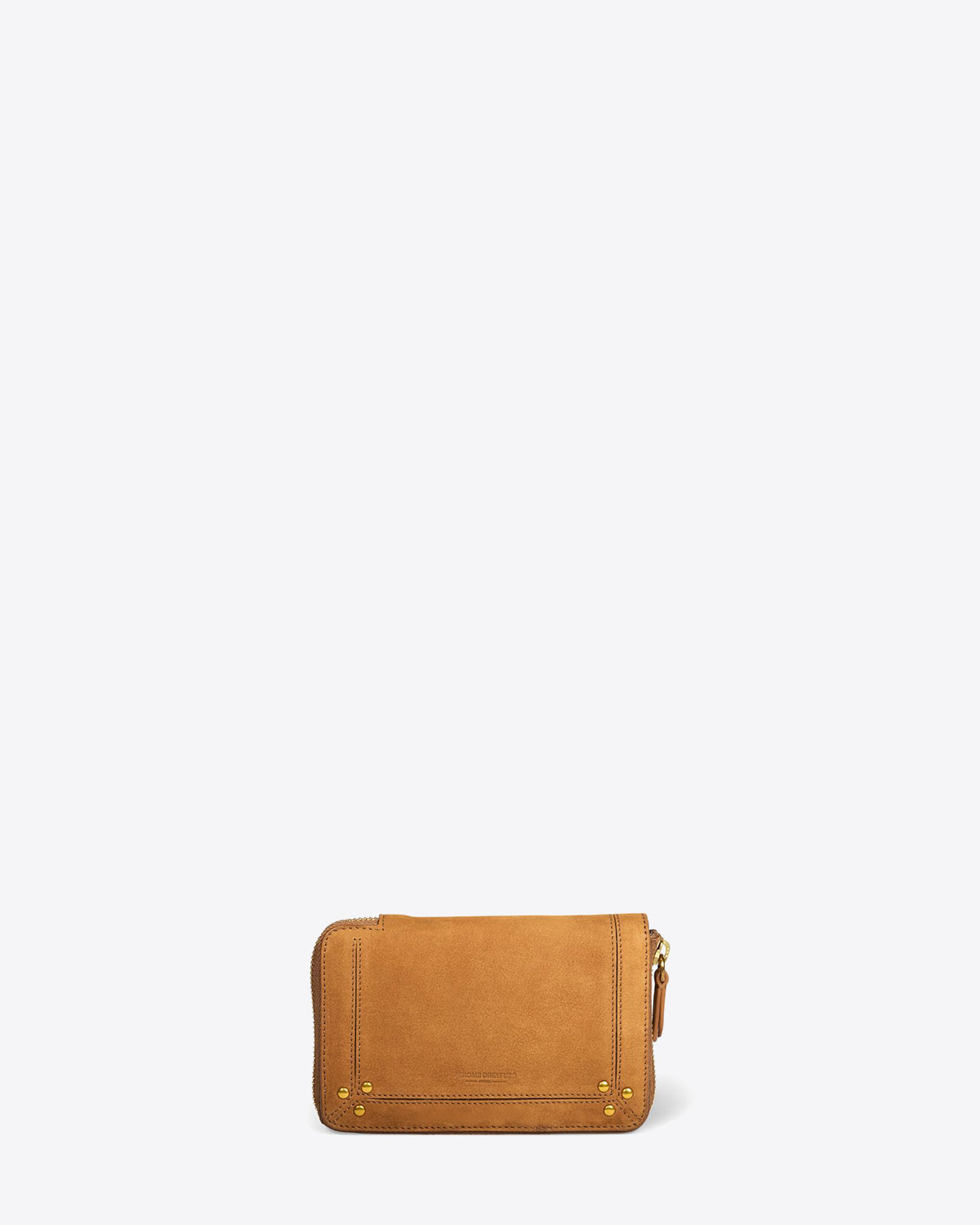 Jérôme Dreyfuss Portefeuille Julien – Cuir Suédé Tabac