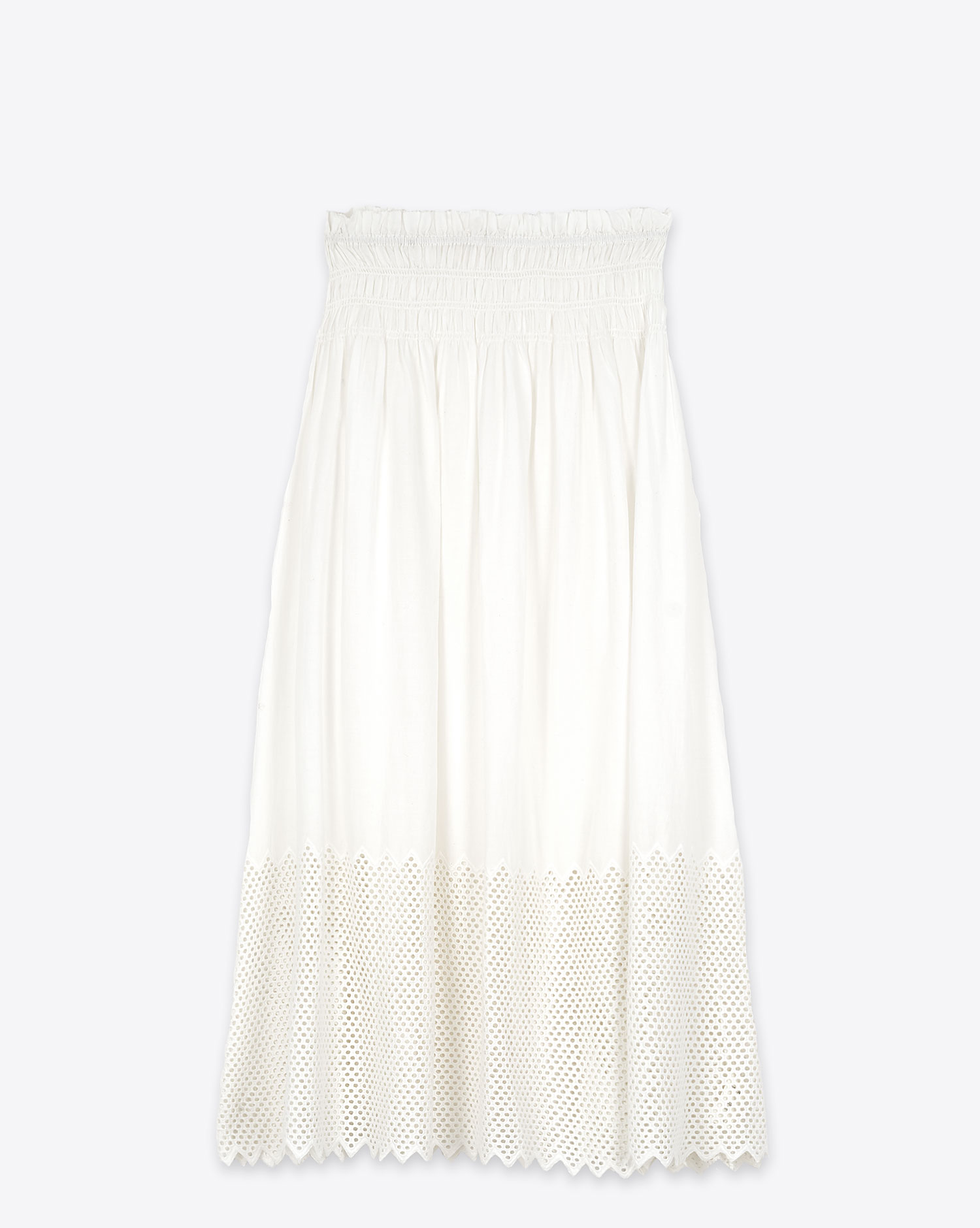 The Great Jupe Canary Eyelet – Blanc