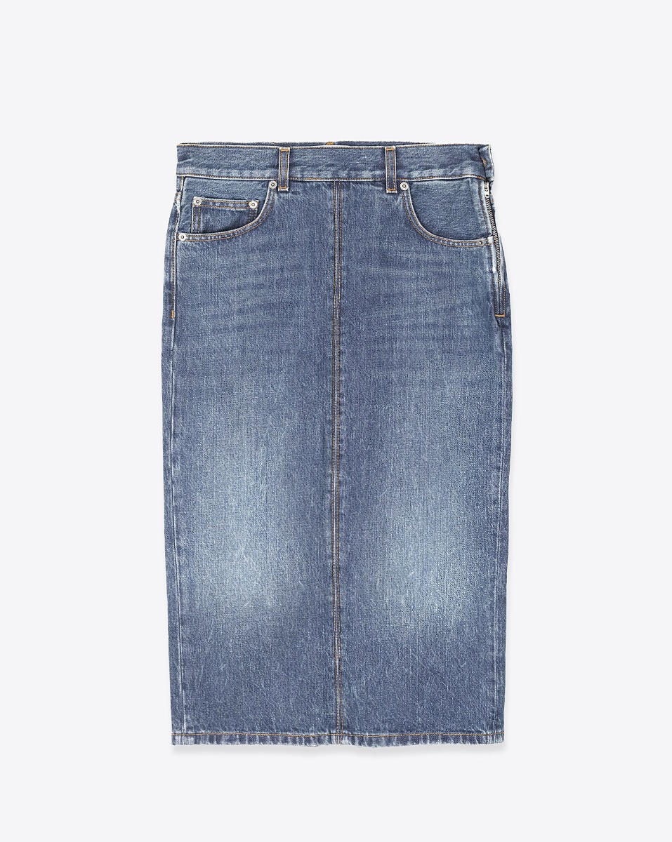 Haikure Jupe Kim – Bleu Foncé Wash