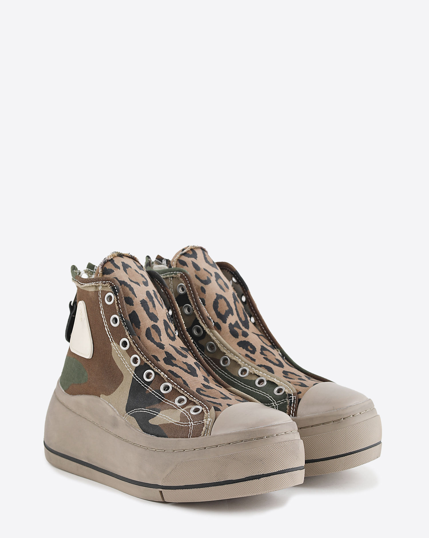 R13 Sneakers Kurt High Top Lace Free – Camouflage