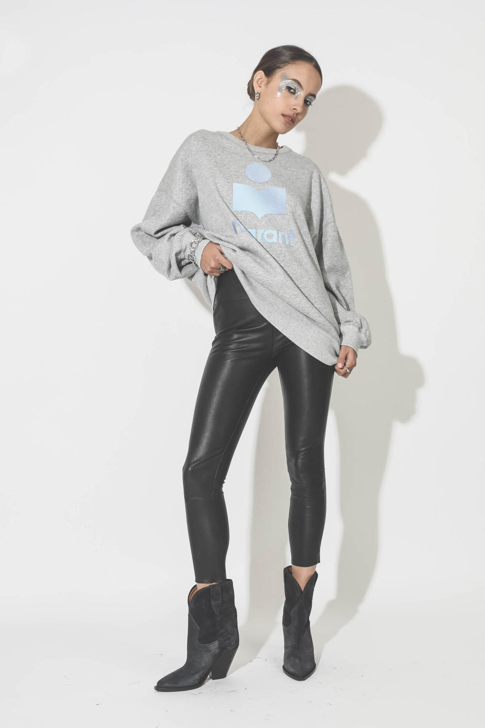 SPRWMN High Waisted Capri Leggings - Black  
