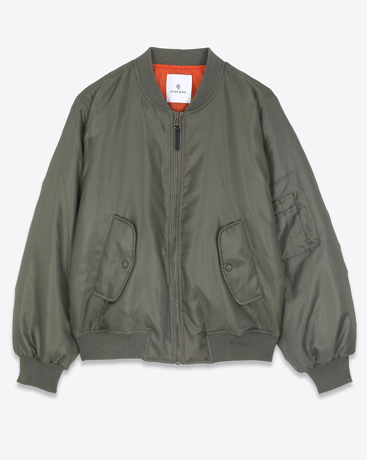 Anine Bing Bomber Leon – Army Green