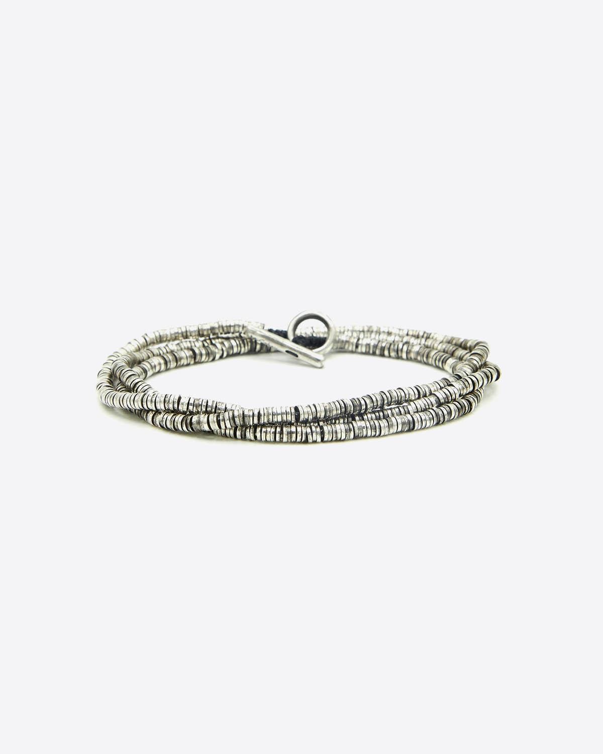 M.Cohen Bracelet 4 Tours en Argent - Black