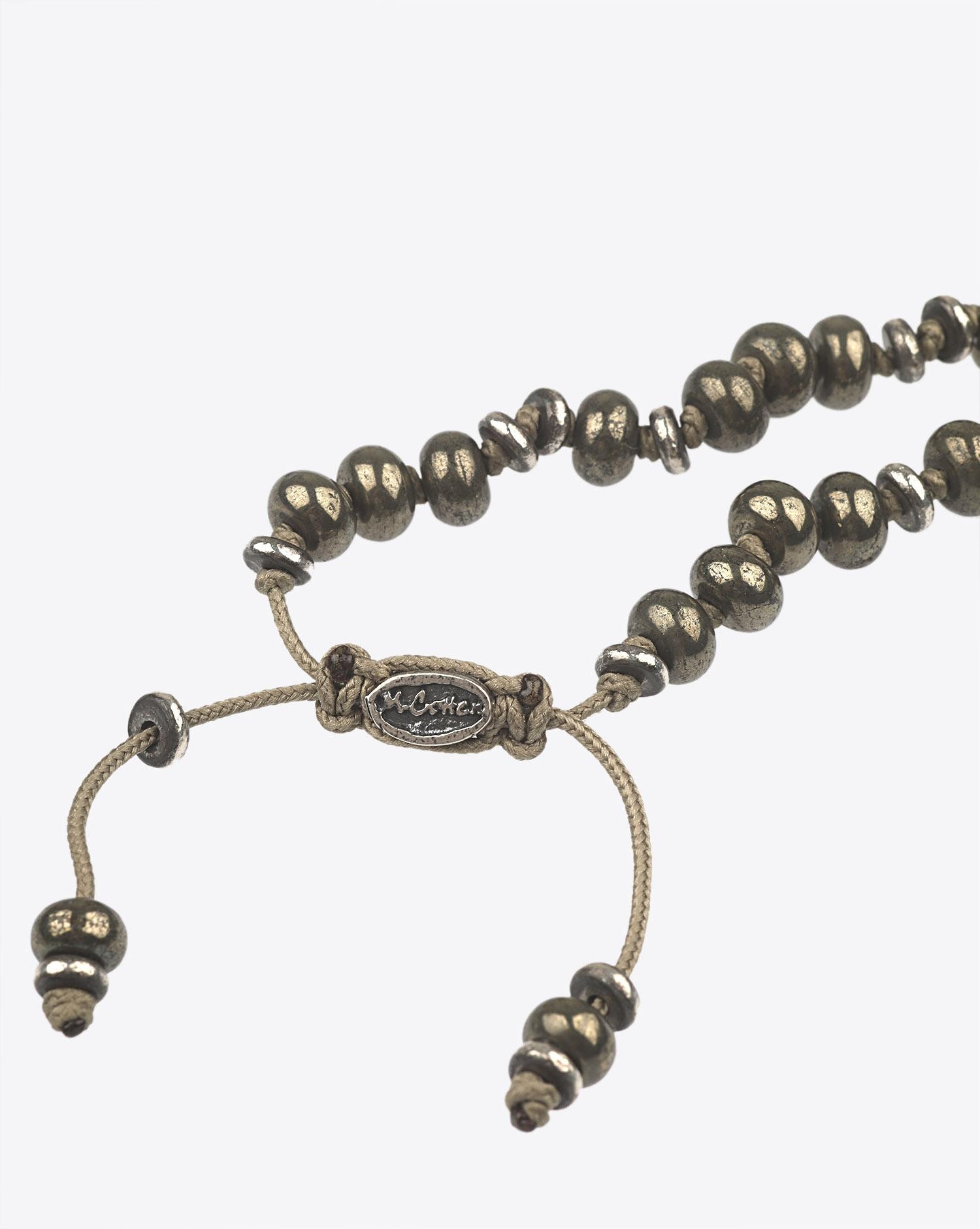 M.Cohen Bracelet Pepites – Pyrites et Argent