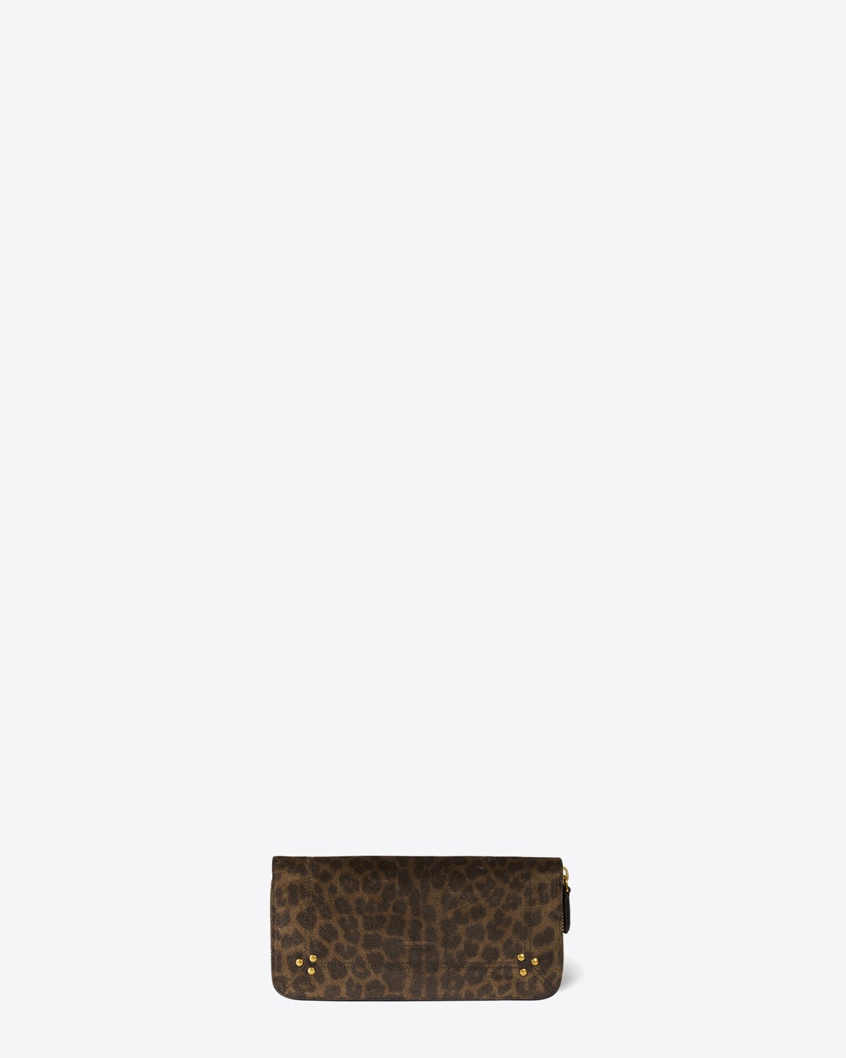 Jérôme Dreyfuss Accessoires Collection Malcom Split Suede Léopard Kaki  