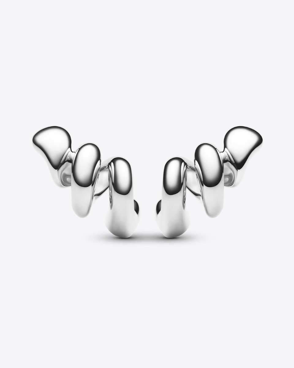 Maria Black Boucles d'Oreilles Coil Crawler – Argent