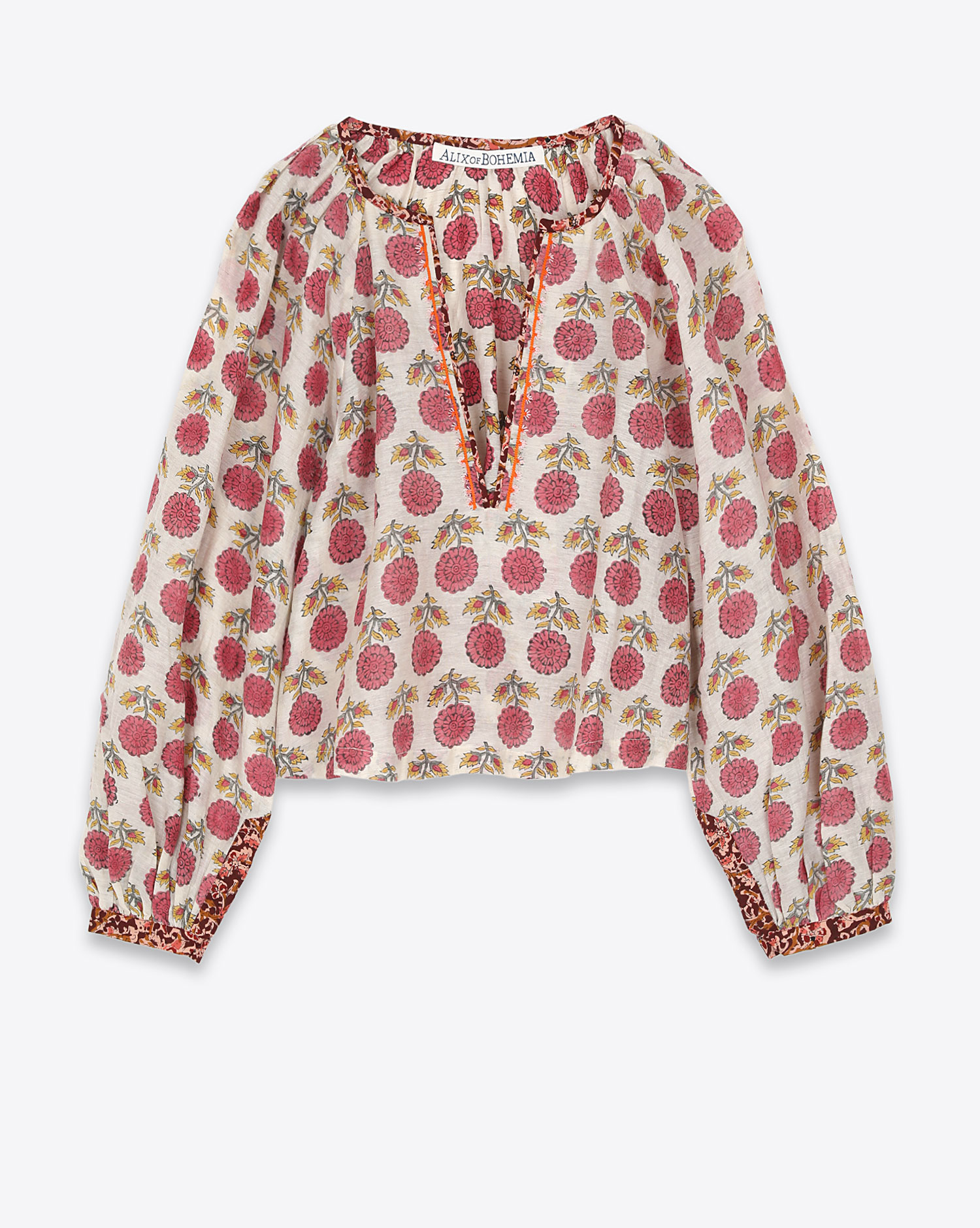 Alix Of Bohemia Top Marlowe Pomegranate – Rose