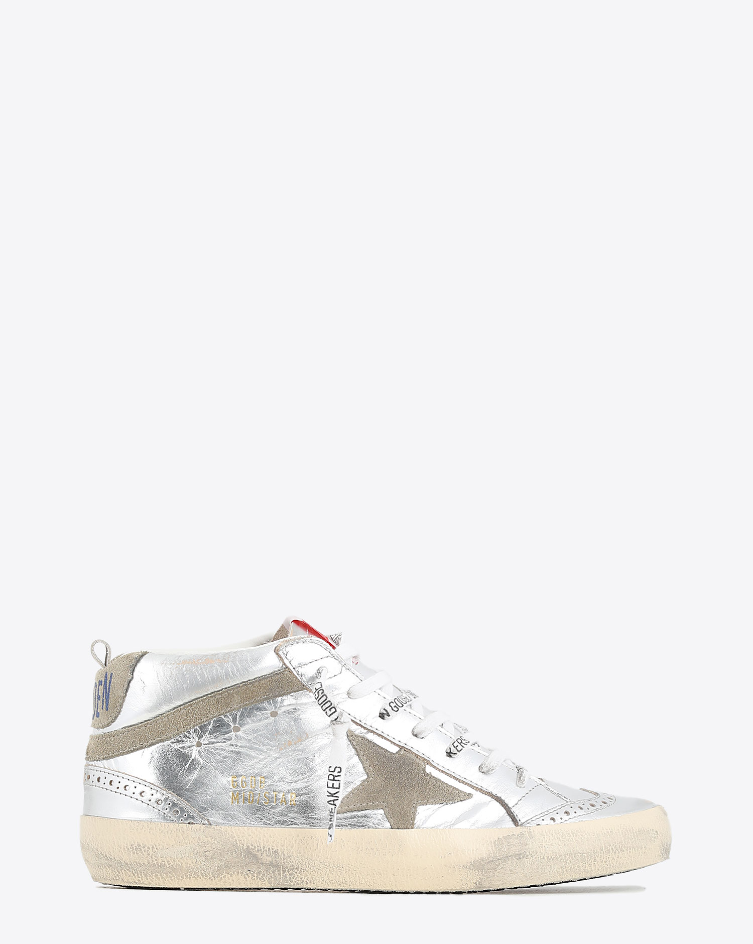 Golden Goose Femme Sneakers Mid Star  - Silver Taupe 70216