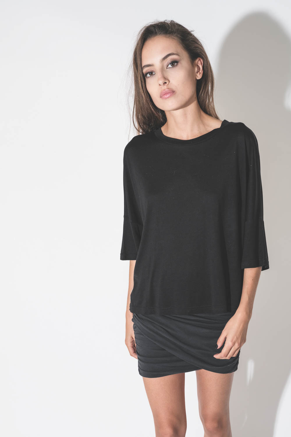 Mikuta Tee-Shirt Lyocell Large – Noir