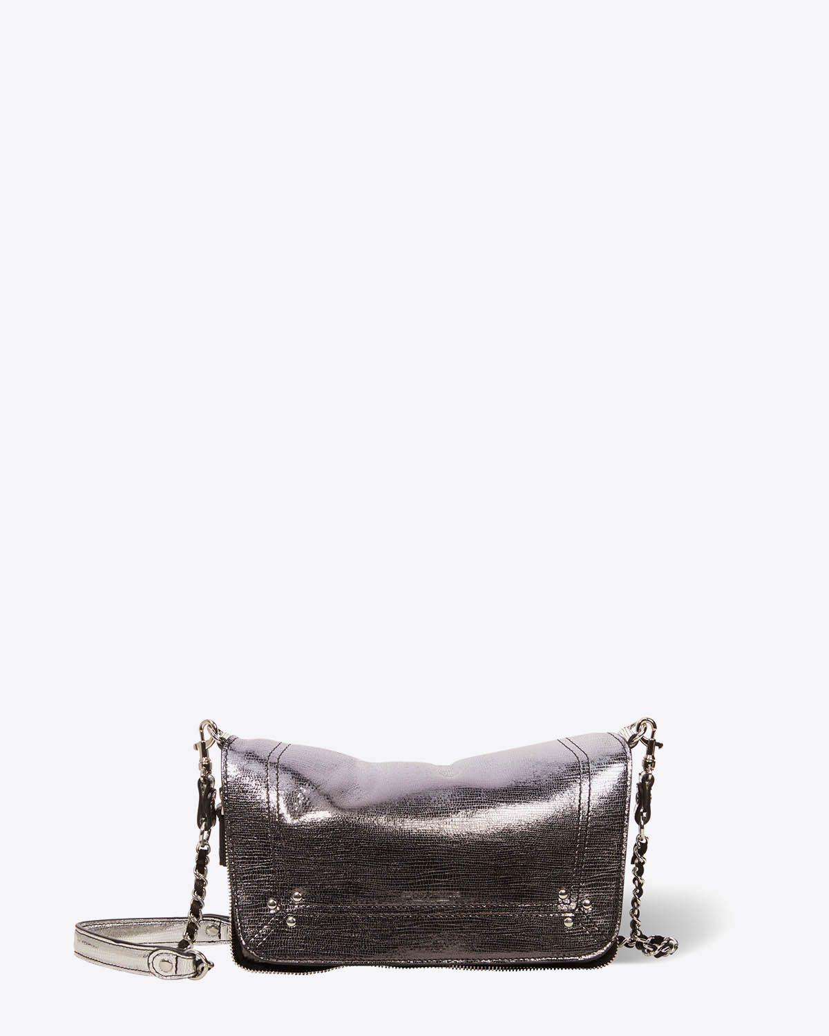 Jérôme Dreyfuss Sac Bobi S – Cuir Lamé Dégradé Noir