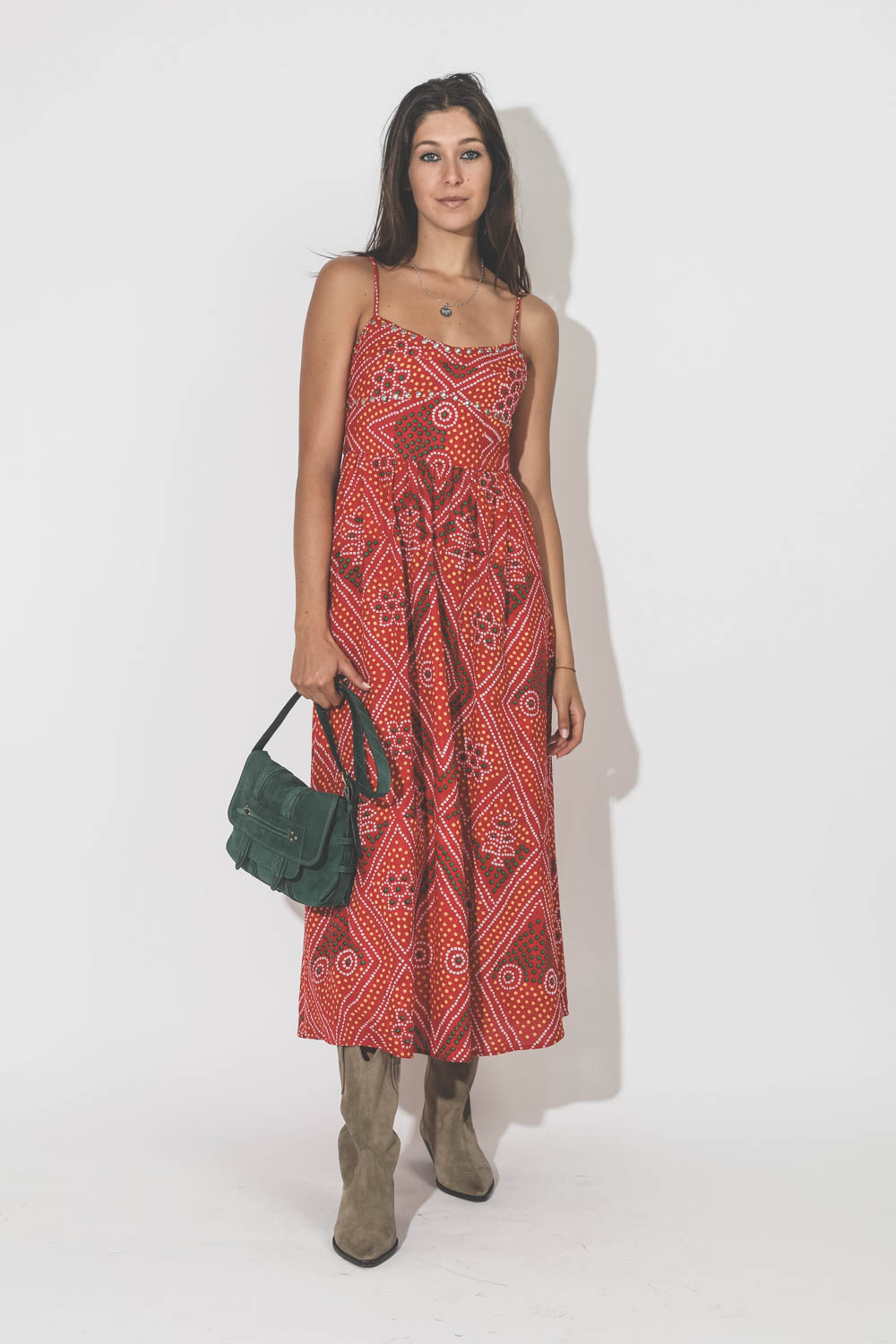 Alix Of Bohemia Robe Autumn Scarlett Bandani – Rouge