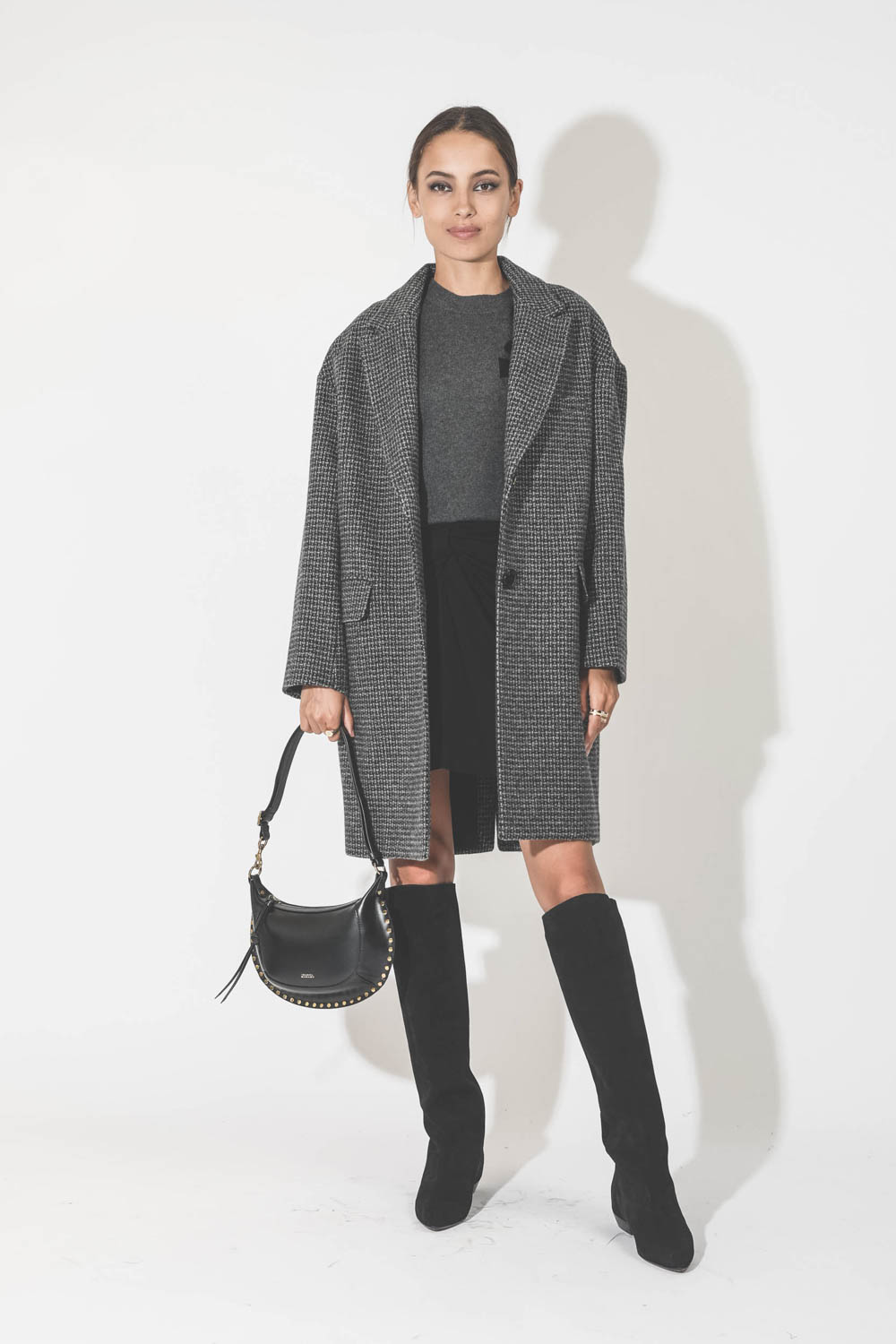 Isabel Marant Etoile Manteau Limiza – Gris