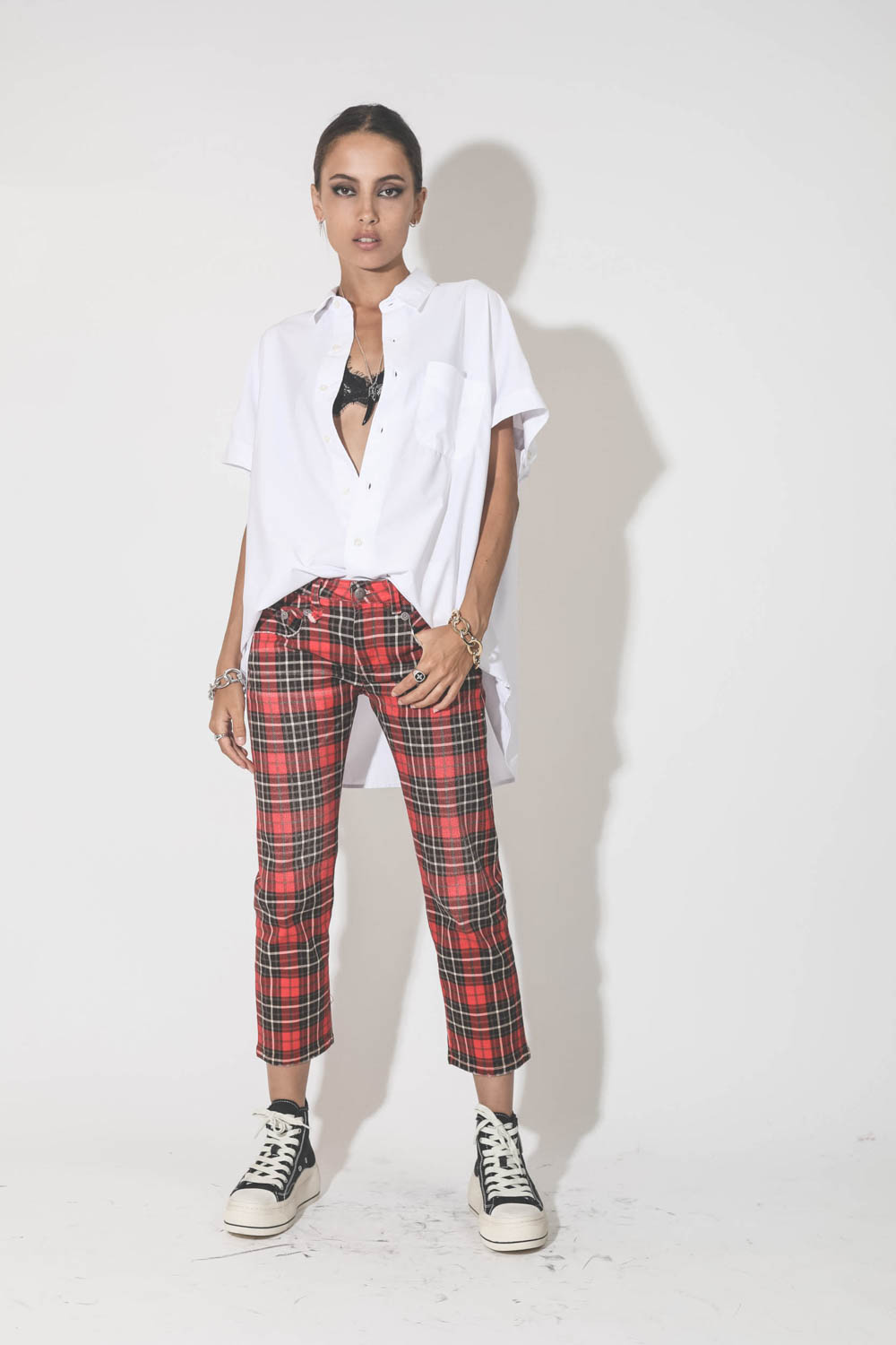R13 Chemise L/S Boxy Button-Up – White