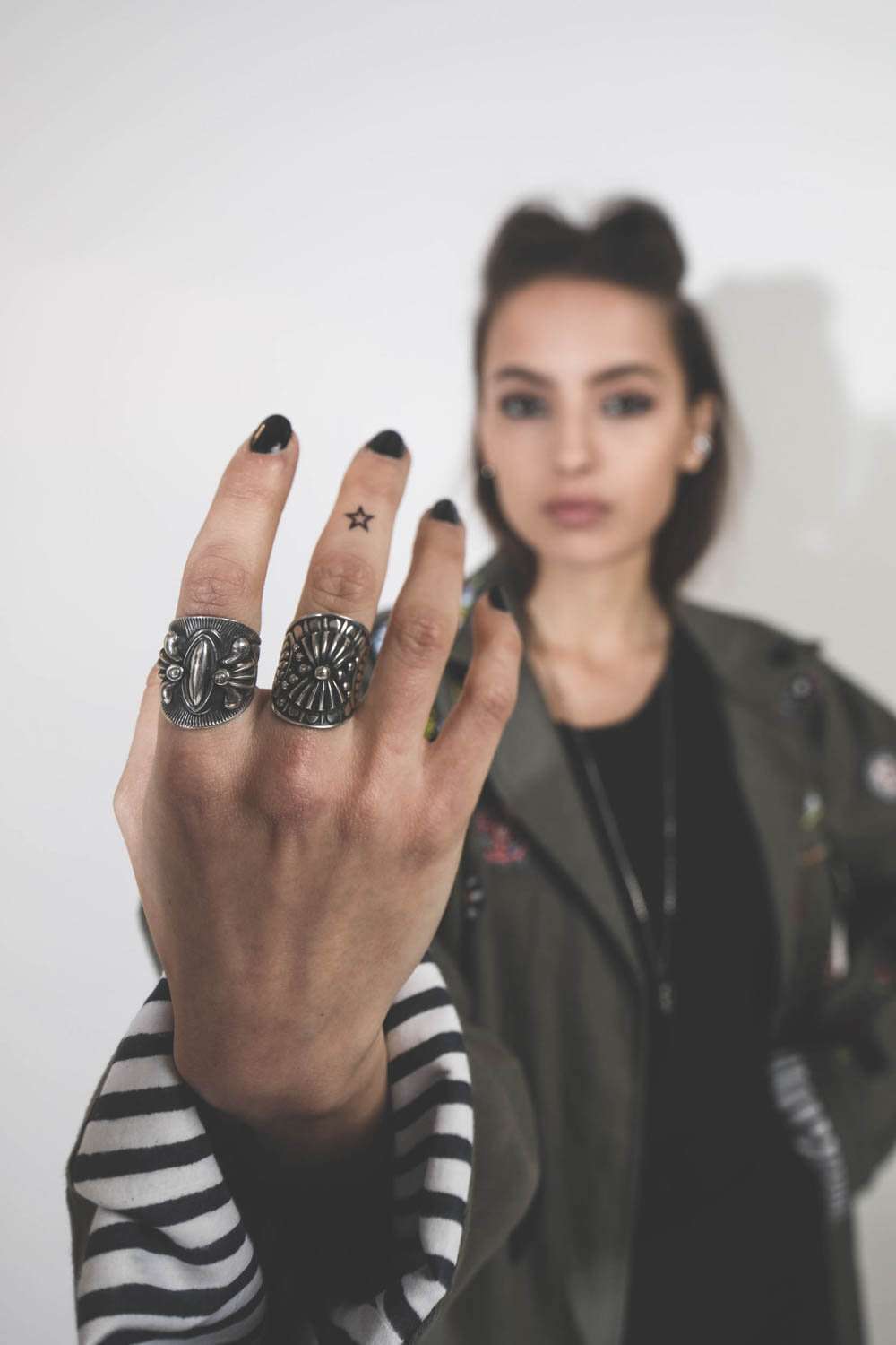 Harpo Bague Navajo Argent Mat - BA2E17 Taille 54 