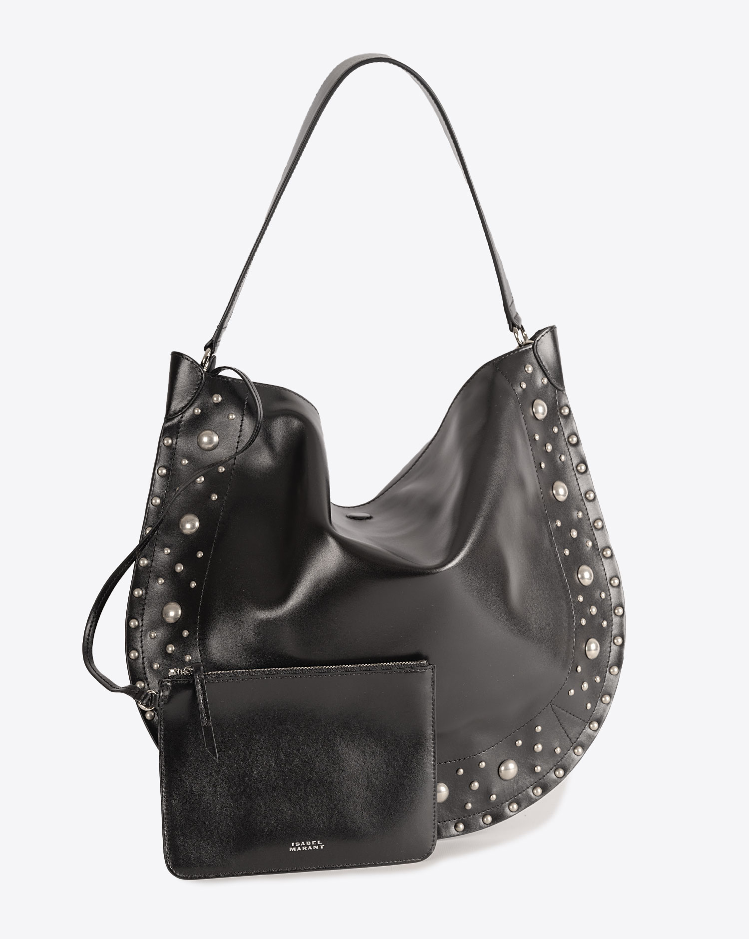 Isabel Marant Sac Oskan Hobo Soft – Noir Clous