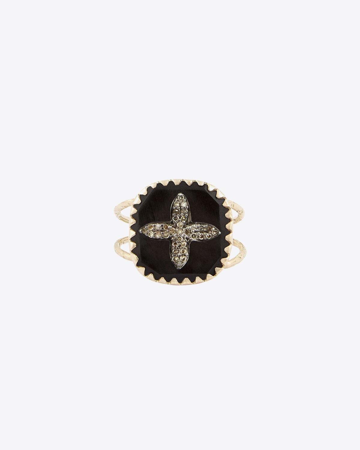 Pascale Monvoisin Bague Bowie N°2 – Noir Diamant