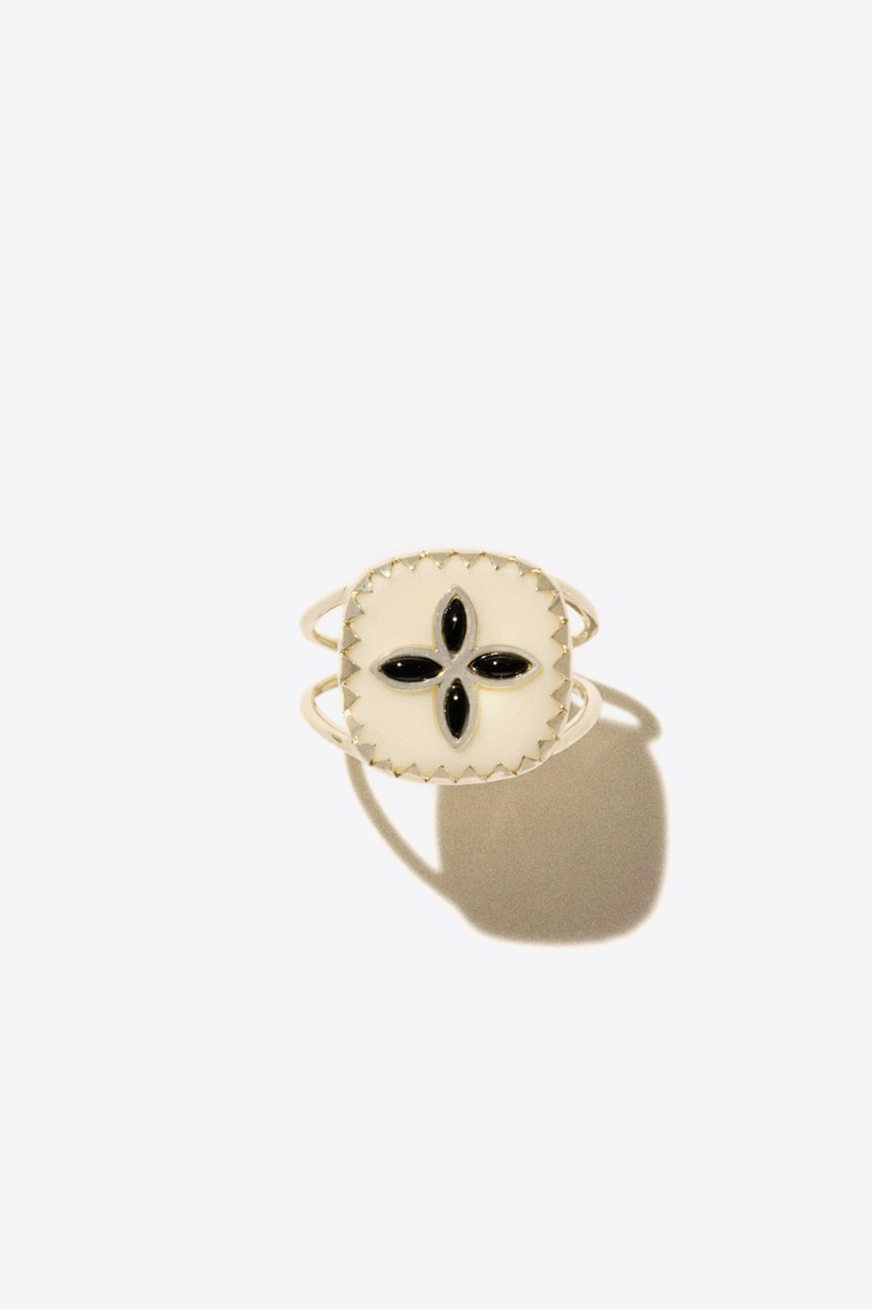 Pascale Monvoisin Bague Bowie N°2 – Blanc Onyx