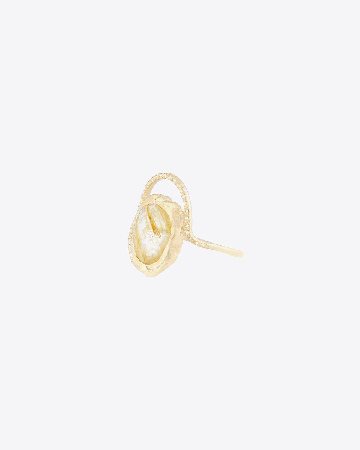 Pascale Monvoisin Gaïa Bague Rutile Quartz  