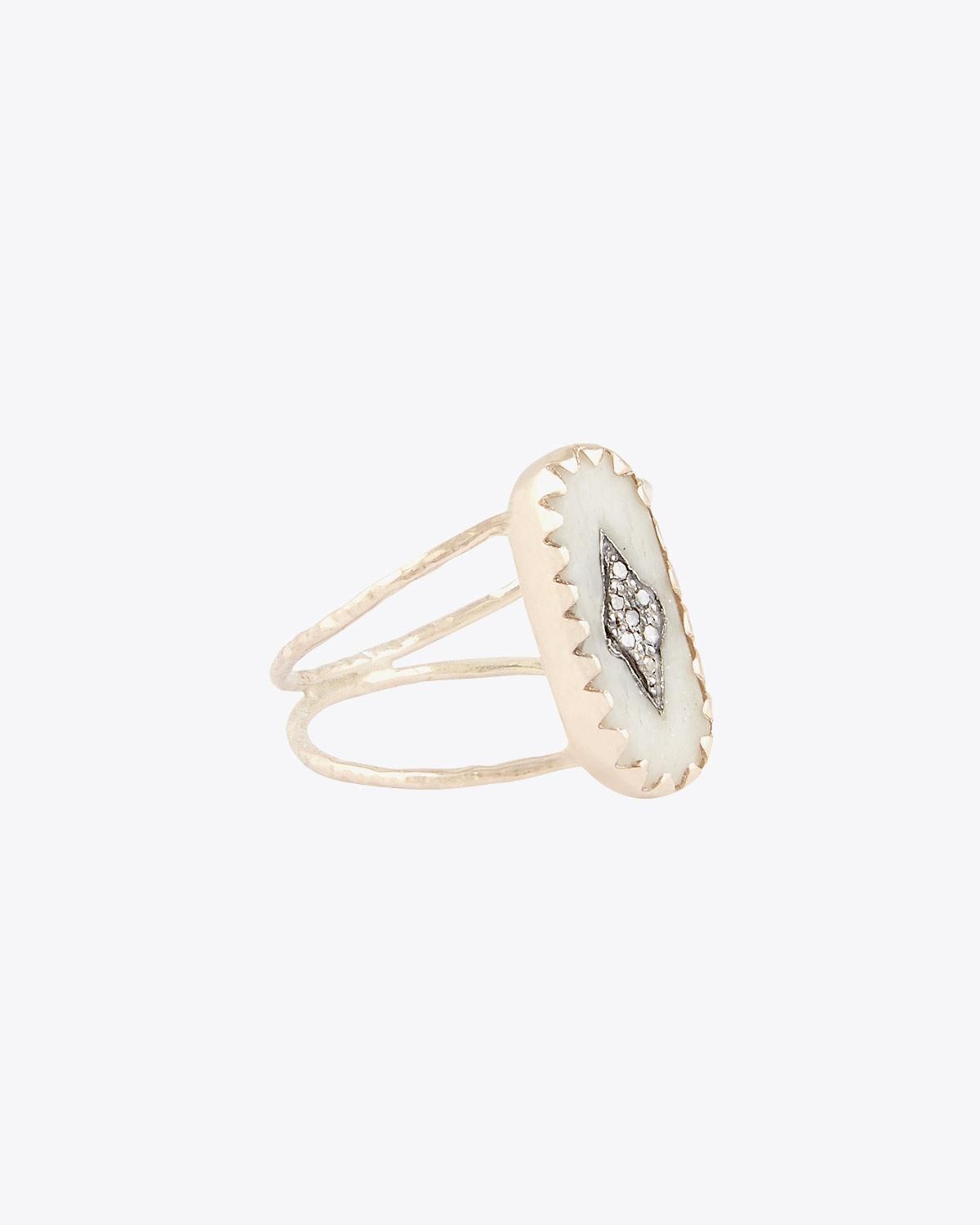 Pascale Monvoisin Bague Mahé – Blanc Diamant