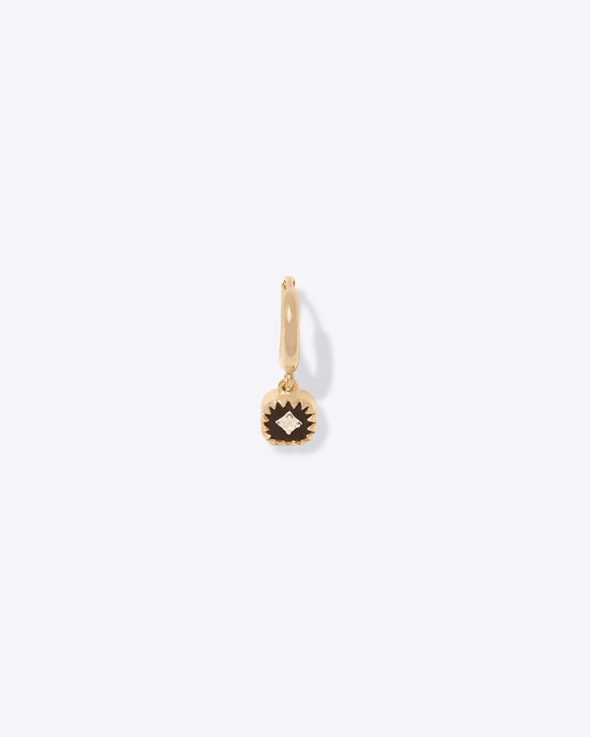Pascale Monvoisin Boucle d'Oreille Pierrot – Noir Diamant