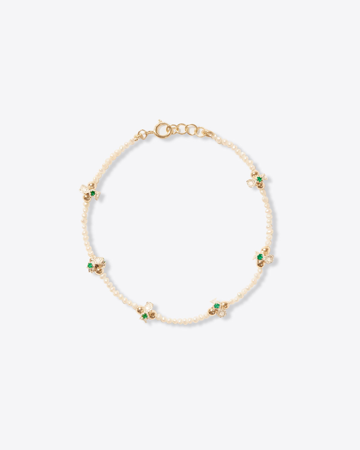 Pascale Monvoisin Bracelet Chelsea N°1 – Diamants Émeraudes