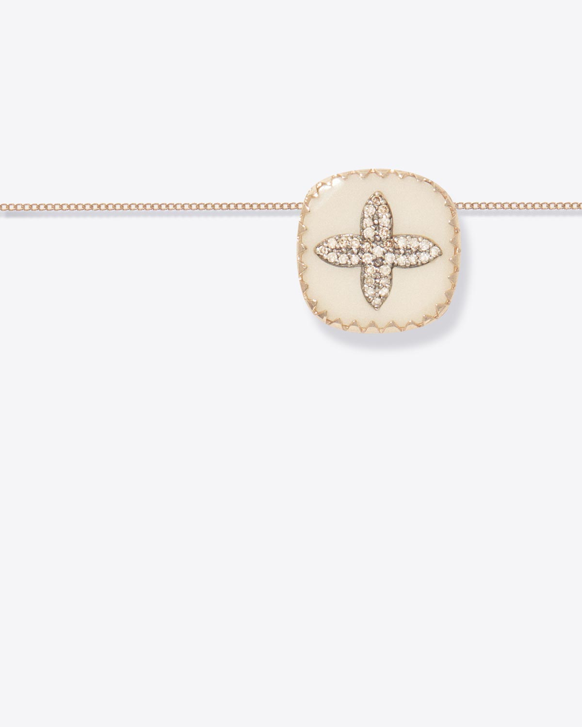 Pascale Monvoisin Collier Bowie – Blanc Diamant