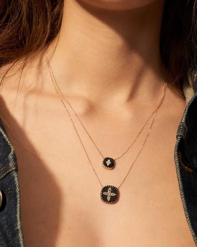 Pascale Monvoisin Collier Bowie – Noir Diamant