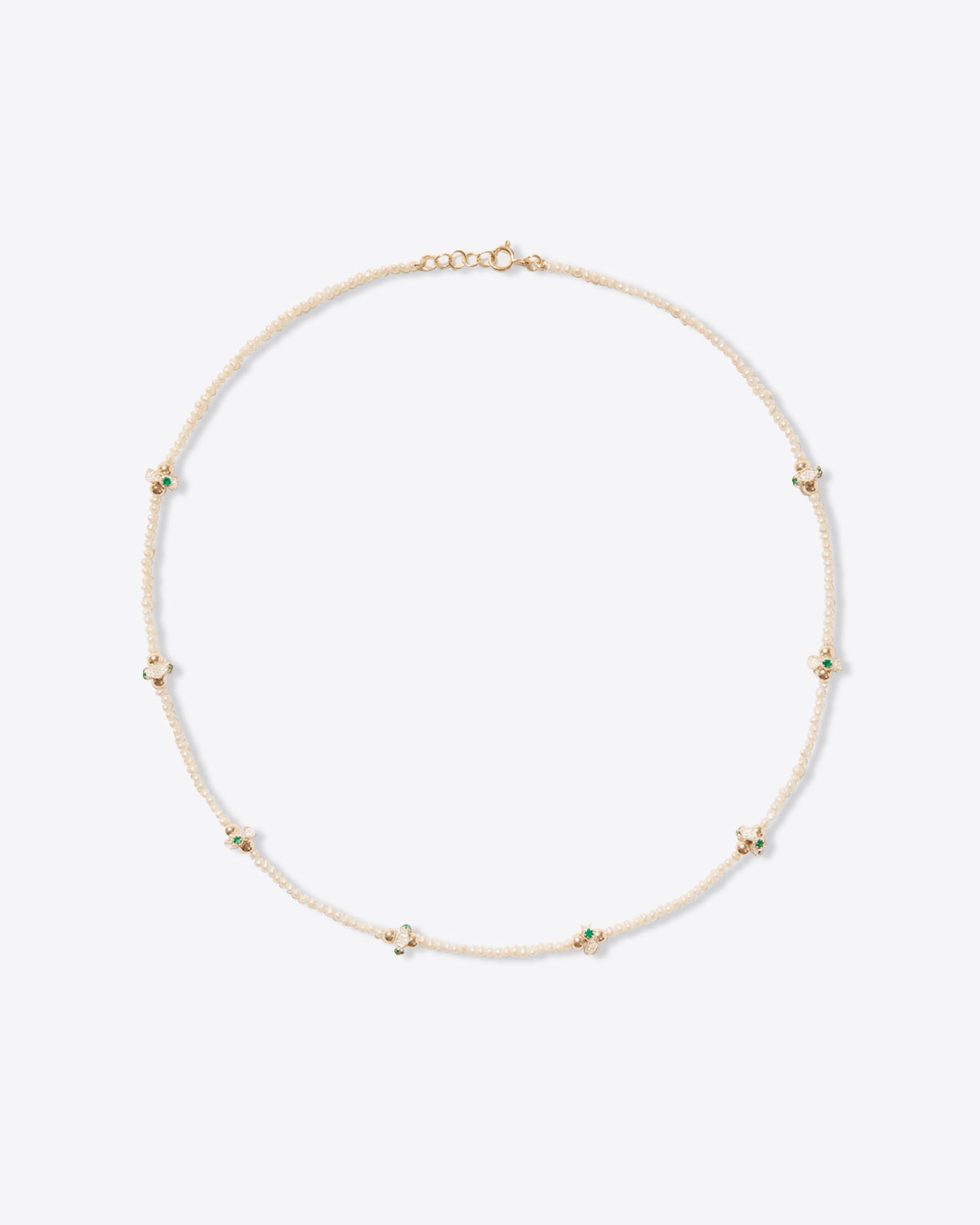 Pascale Monvoisin Collier Chelsea N°1 – Diamants Emeraudes