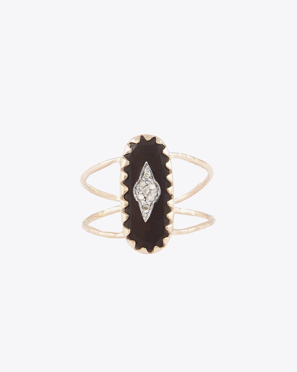 Pascale Monvoisin Bague Mahé – Noir Diamant