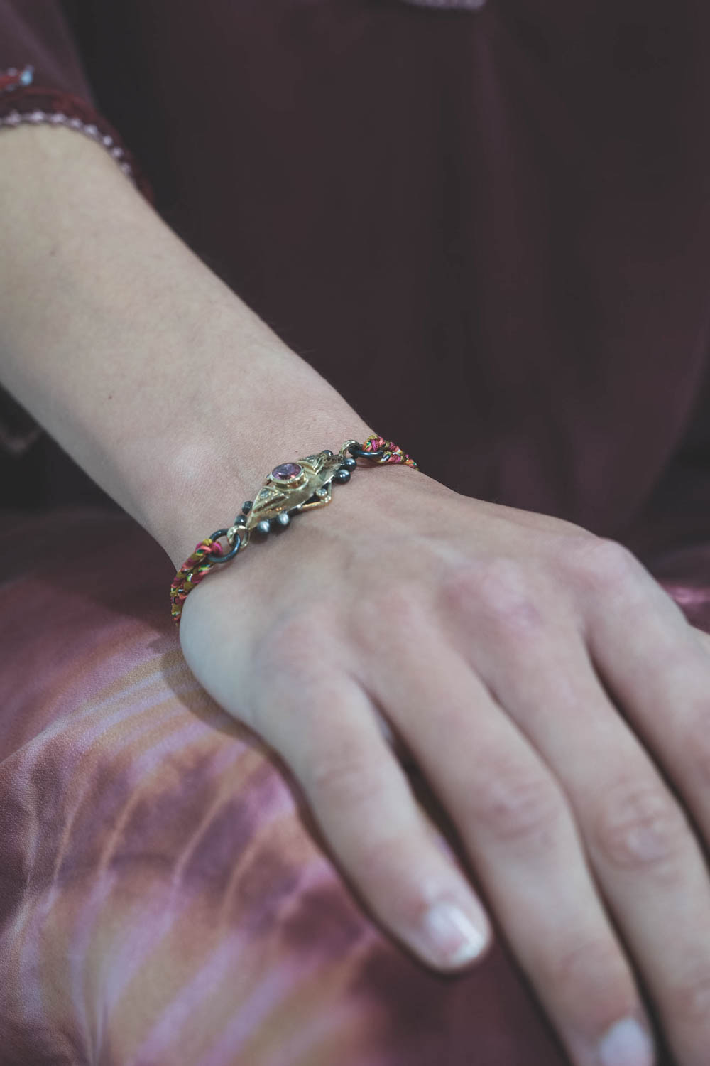 Patricia Arango Bracelet Nawi  Tourmaline – Rose Or