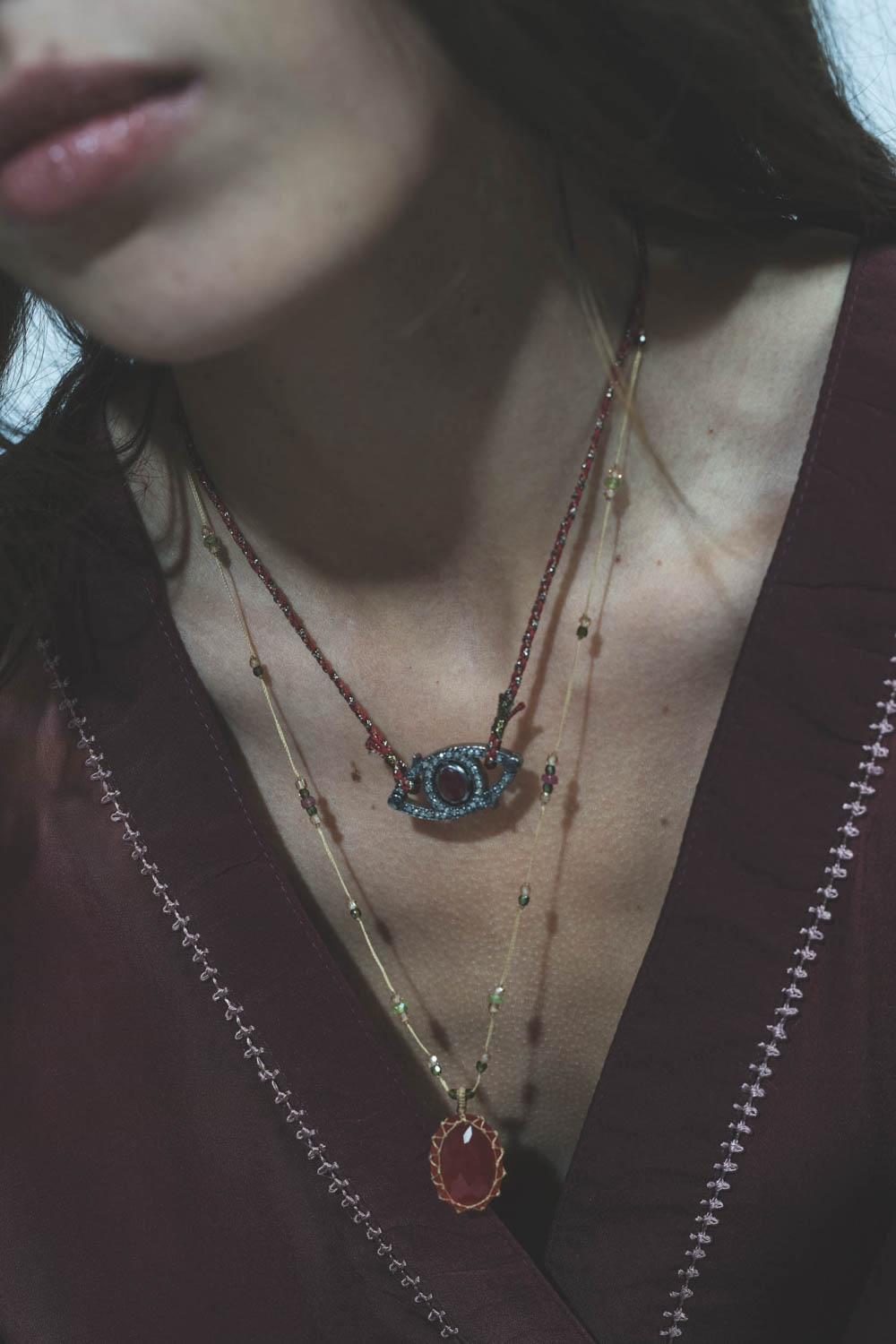 Patricia Arango Collier Oeil – Ruby