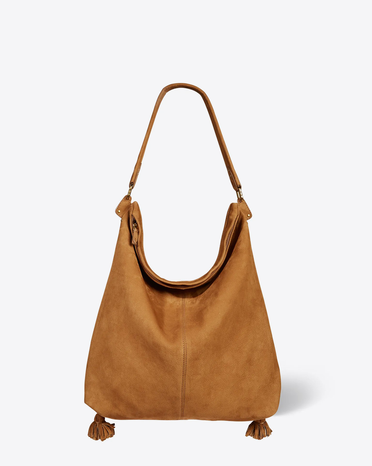 Jérôme Dreyfuss Sac Paul Cabas – Cuir Suédé Tabac