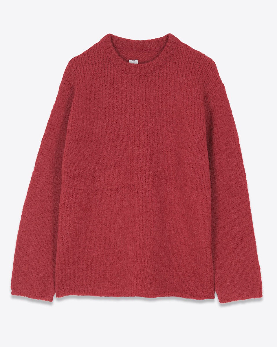 Thibault Van Der Straete Pull Alpaga Uni – Rouge