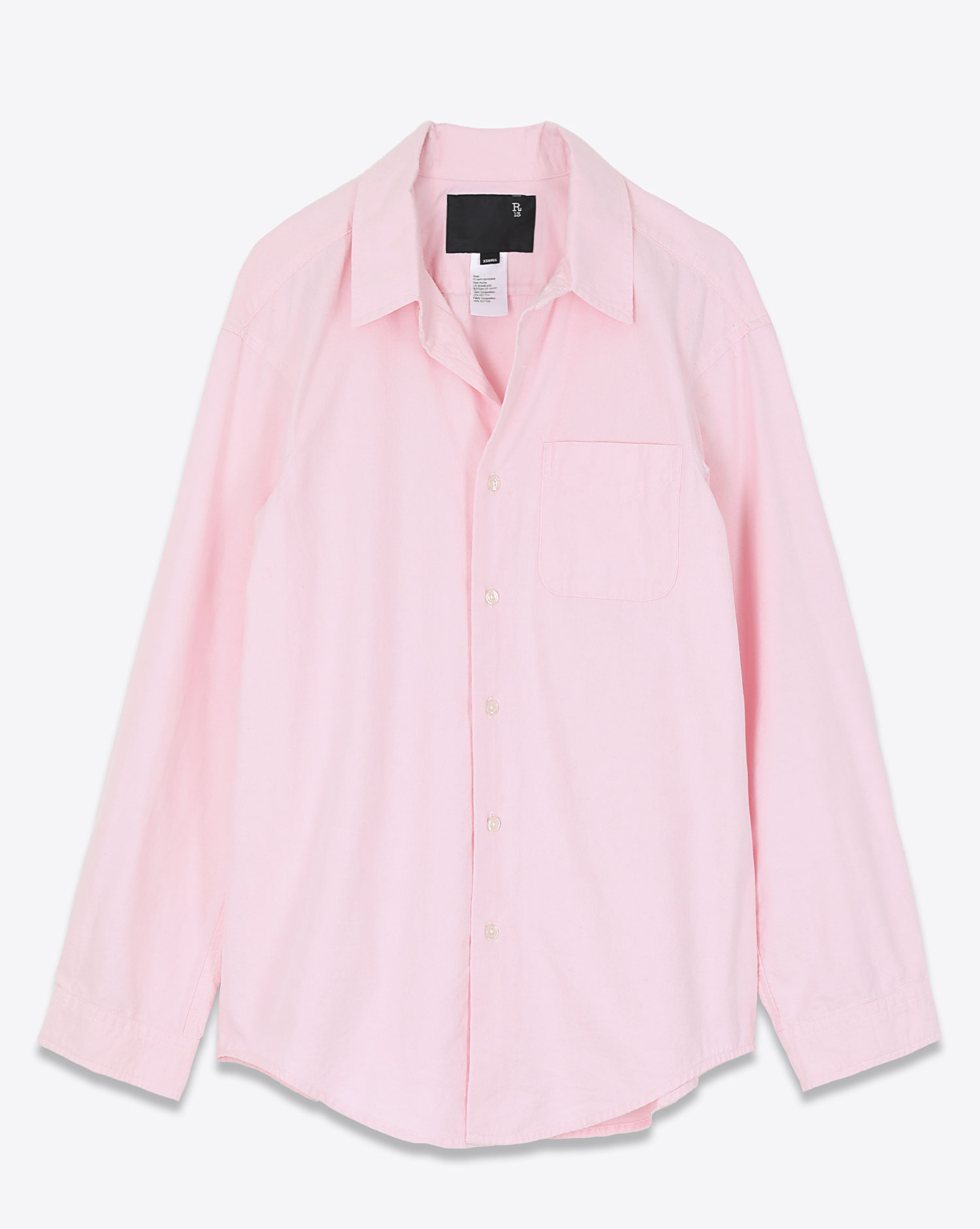 R13 Chemise L/S Button Up – Rose Clair