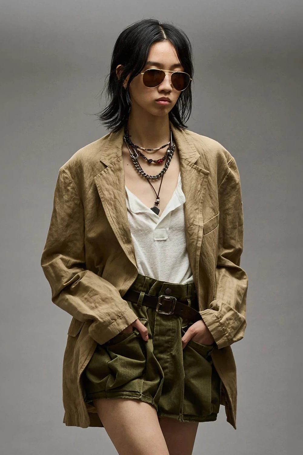 R13 Blazer Oversized – Kaki