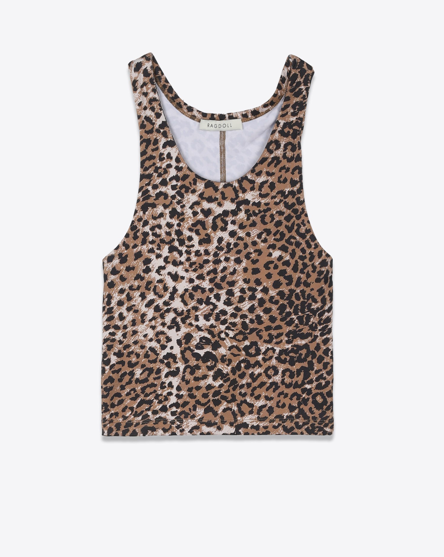 Ragdoll LA Work Out Tank - Brown Leopard