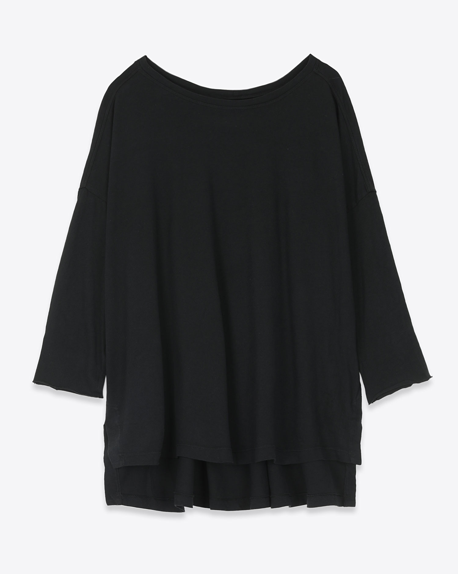 Raquel Allegra Pré-Collection Cocoon Tshirt - Black  