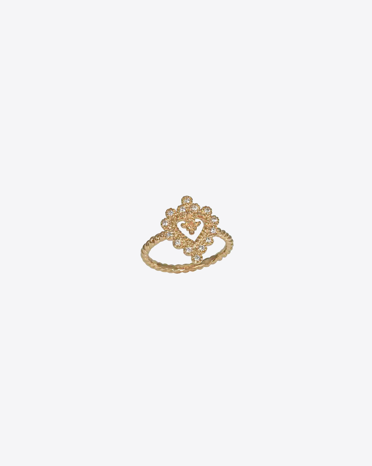 De Jaegher Bague Love Delight 2 - Or Jaune & Diamants Blancs