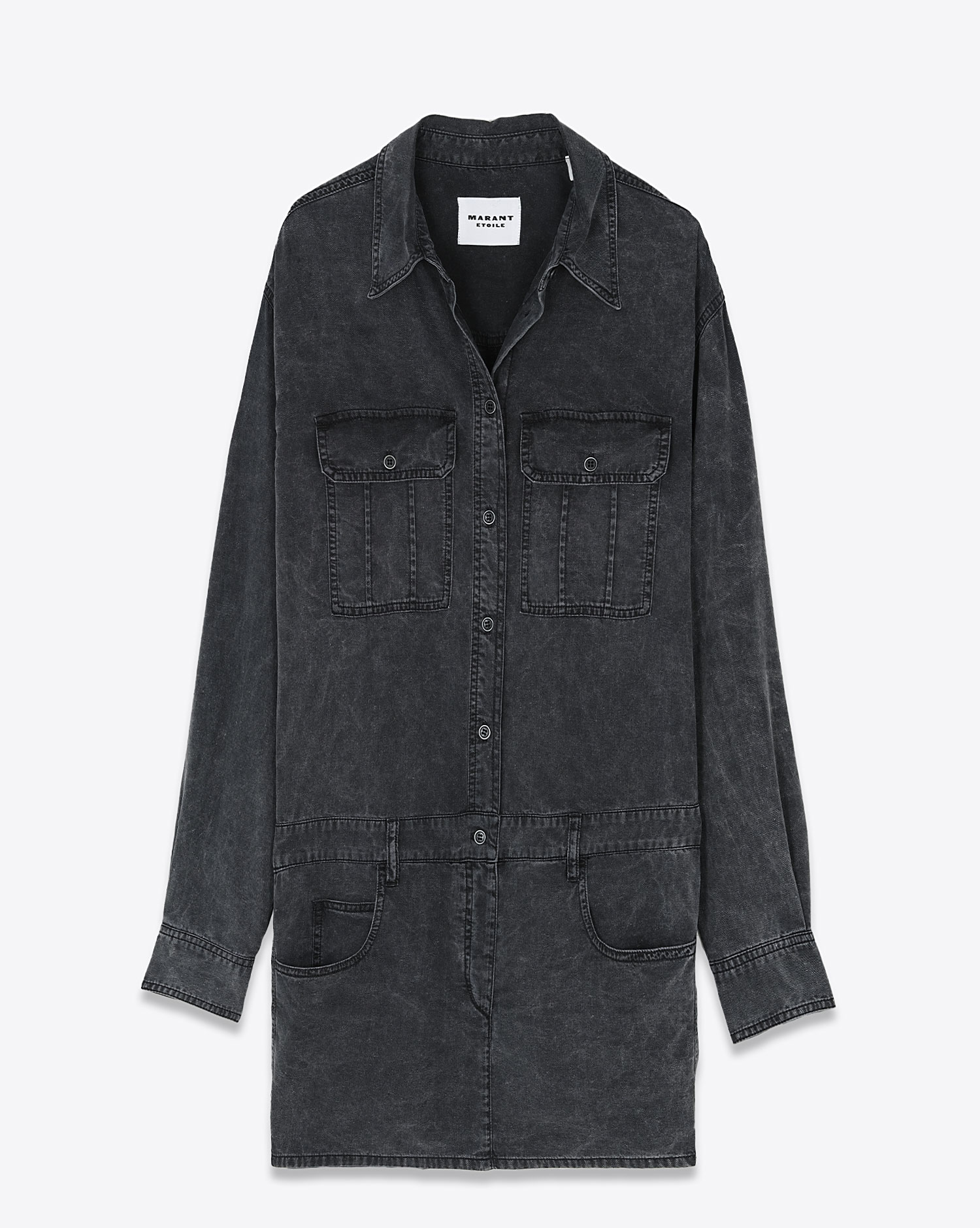 Isabel Marant Etoile Robe Palvina – Noir Délavé