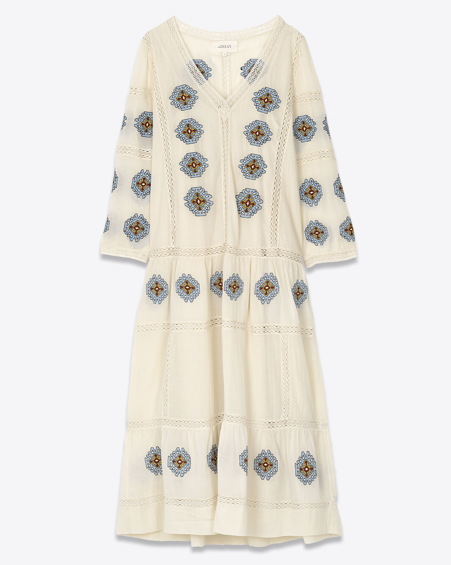 The Great Robe Taos Broderie – Crème