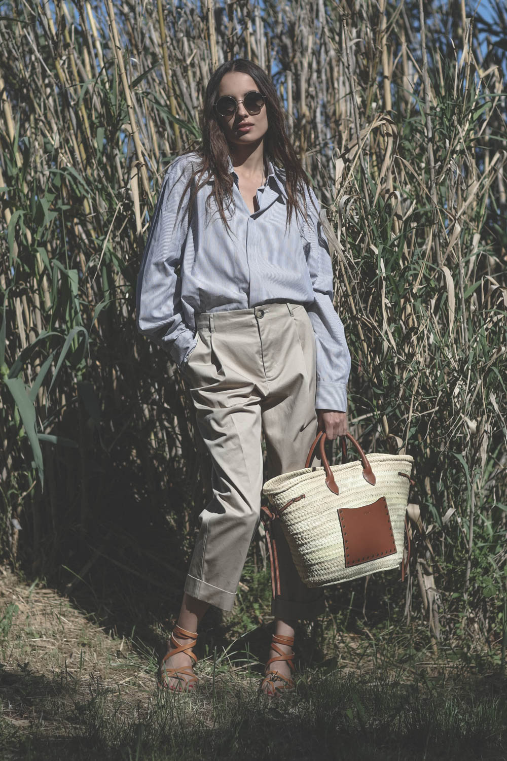 Rory William Docherty The Collared Shirt – Blue white Stripe