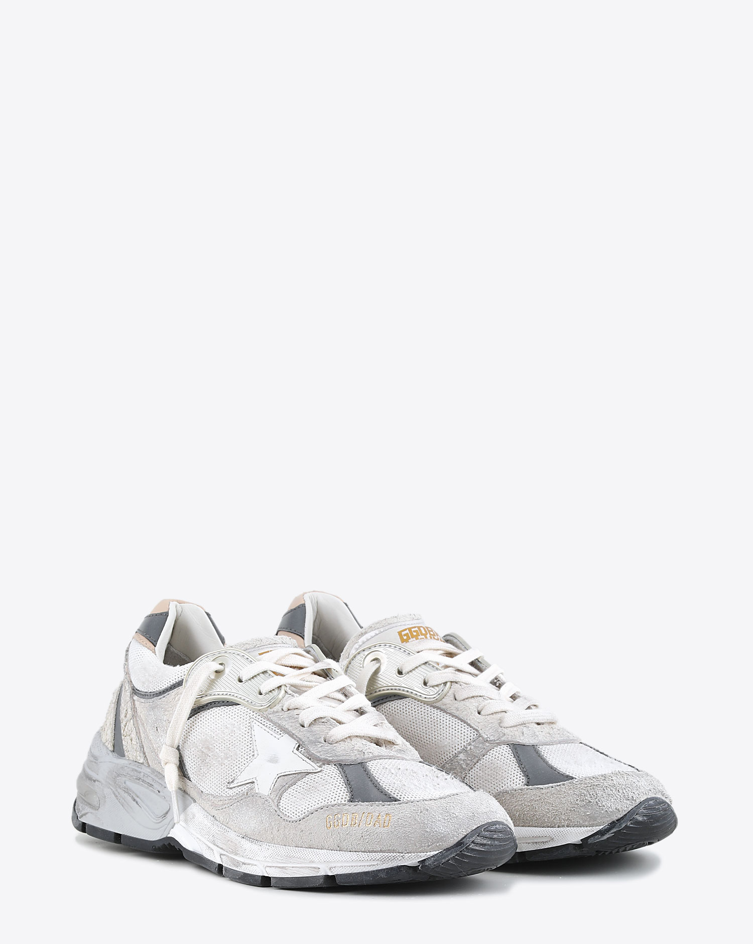 Golden Goose Femme Sneakers Running Dad  –  Blanc Argent 80185