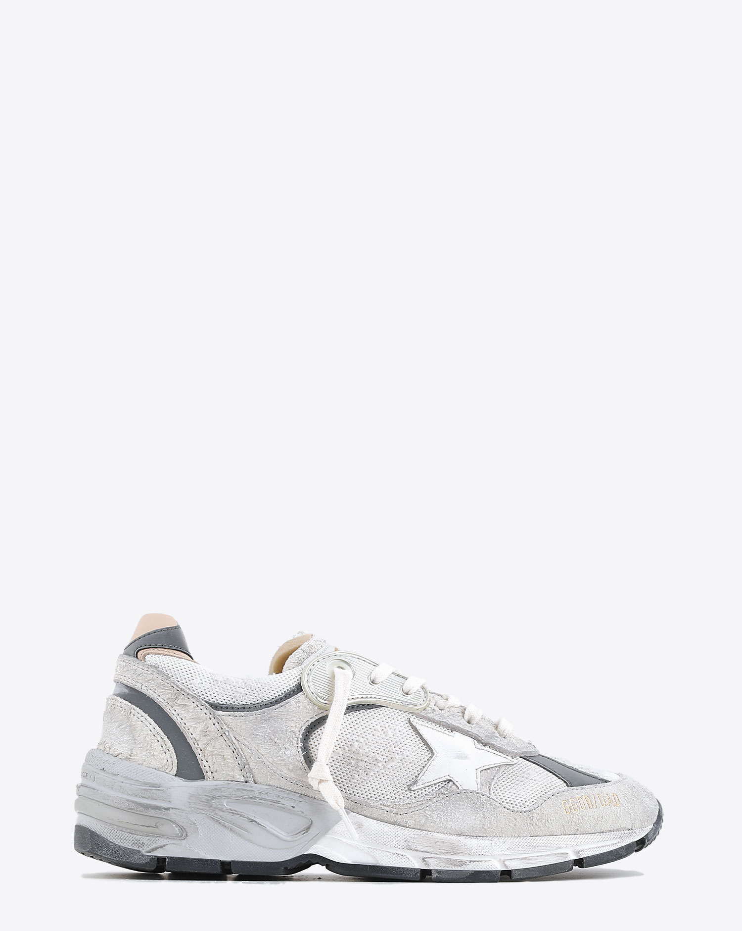 Golden Goose Femme Sneakers Running Dad  –  Blanc Argent 80185