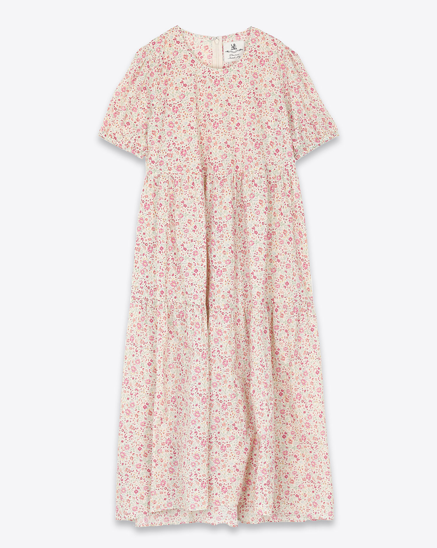 Denimist S/S Tiered Midi – Pink Floral