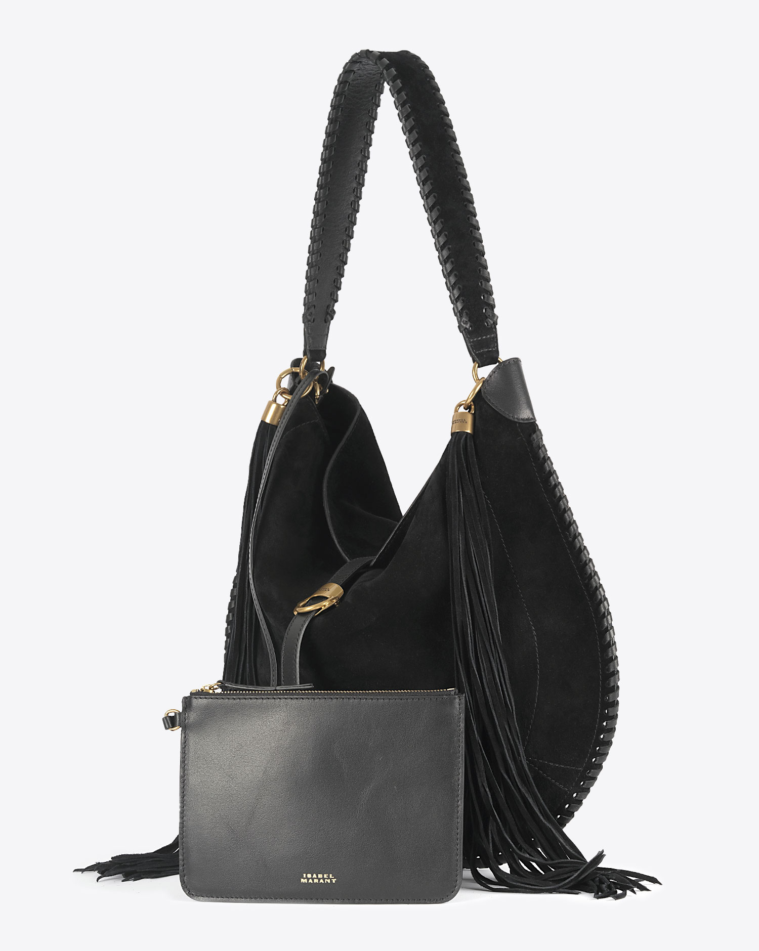 Isabel Marant Sac Altay Hobo –  Noir Suédé