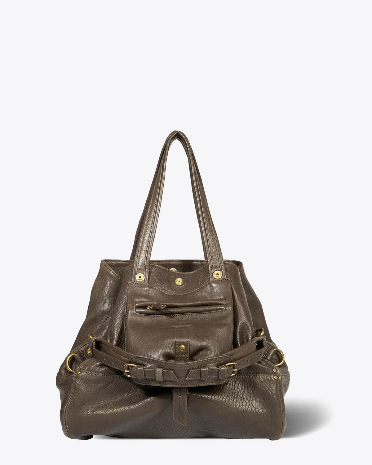 Jérôme Dreyfuss Sac Billy M – Cuir Lichen Bubble