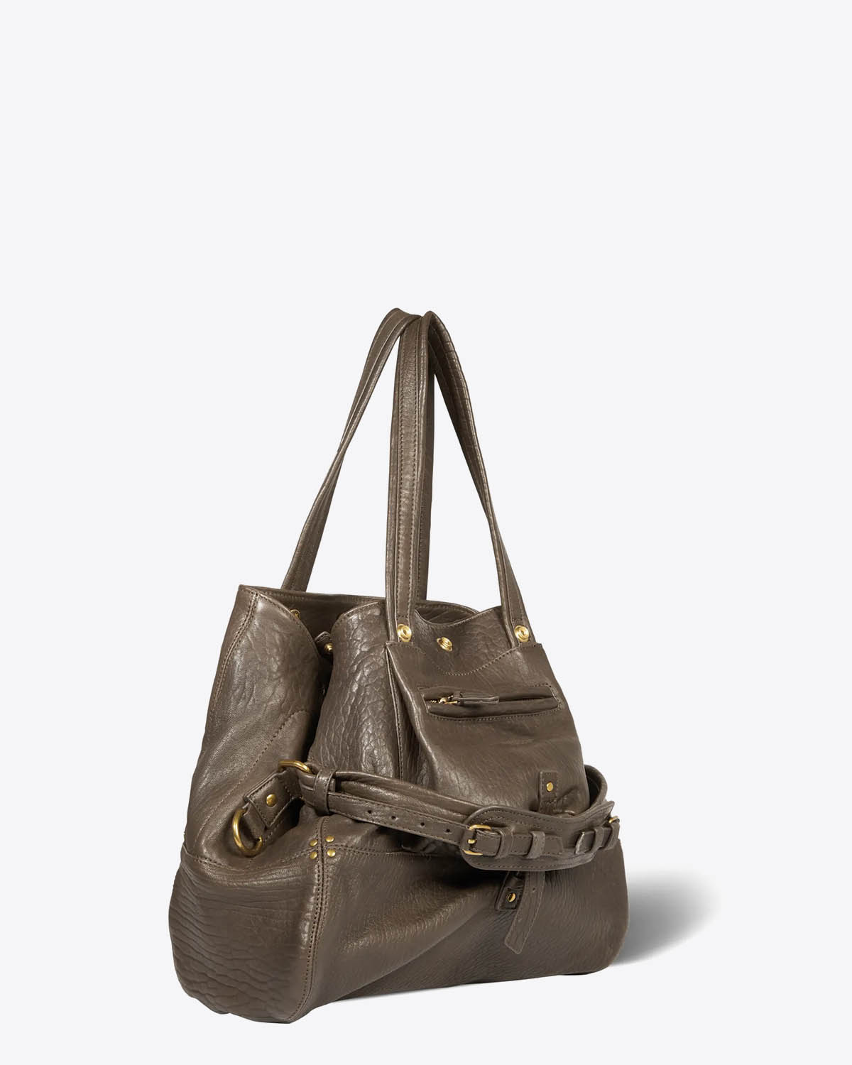 Jérôme Dreyfuss Sac Billy M – Cuir Lichen Bubble