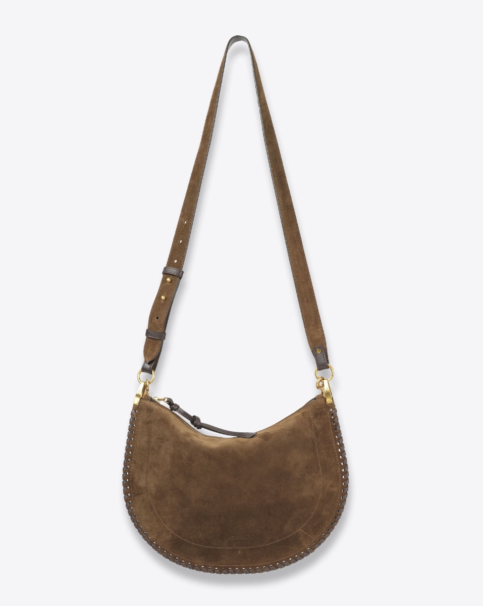 Isabel Marant Sac Oskan Soft Zip – Suédé Bronze Tressé